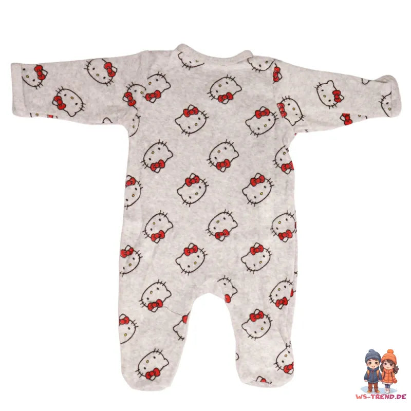 Hello Kitty Baby Kleinkind Velour Body Strampler Einteiler - WS-Trend.de Gr. 62 - 92