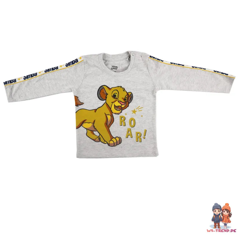 Disney König der Löwen Simba Baby Jungen Set Shirt plus Hose - WS-Trend.de Der langarm Jogginghose 62 - 86