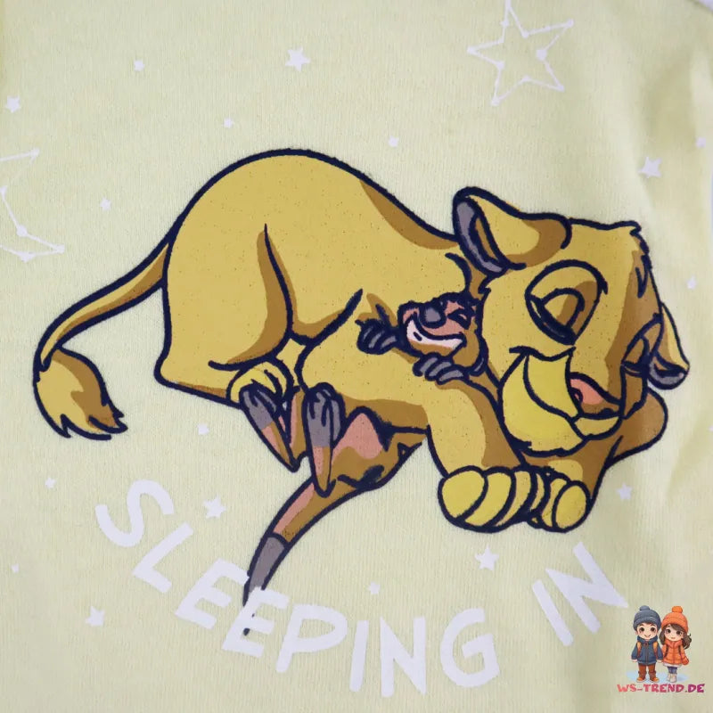 Disney König der Löwen Simba Baby Strampler Einteiler - WS-Trend.de Kleinkind kurzarm Body Gr. 68 - 92