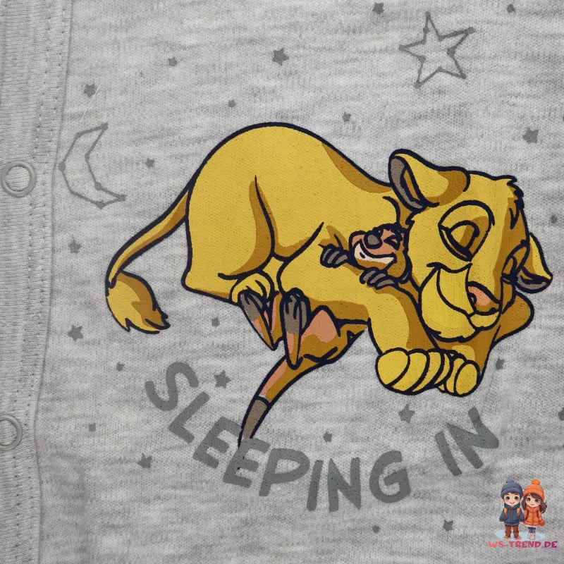Disney König der Löwen Simba Baby Strampler Einteiler - WS-Trend.de Kleinkind kurzarm Body Gr. 68 - 92