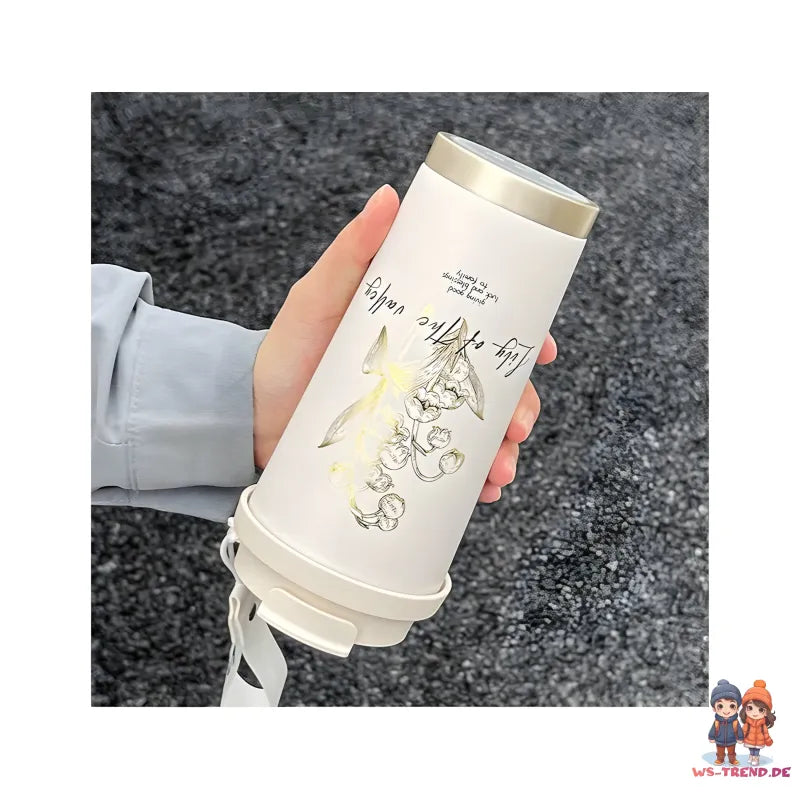 Lovely and Flower Isolierter Kaffeebecher Thermobecher Becher To-Go 550 ml - WS-Trend.de