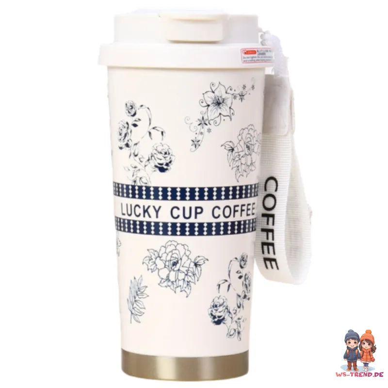 Lucky Cup Isolierter Kaffeebecher Thermobecher Becher To-Go 550 ml - WS-Trend.de