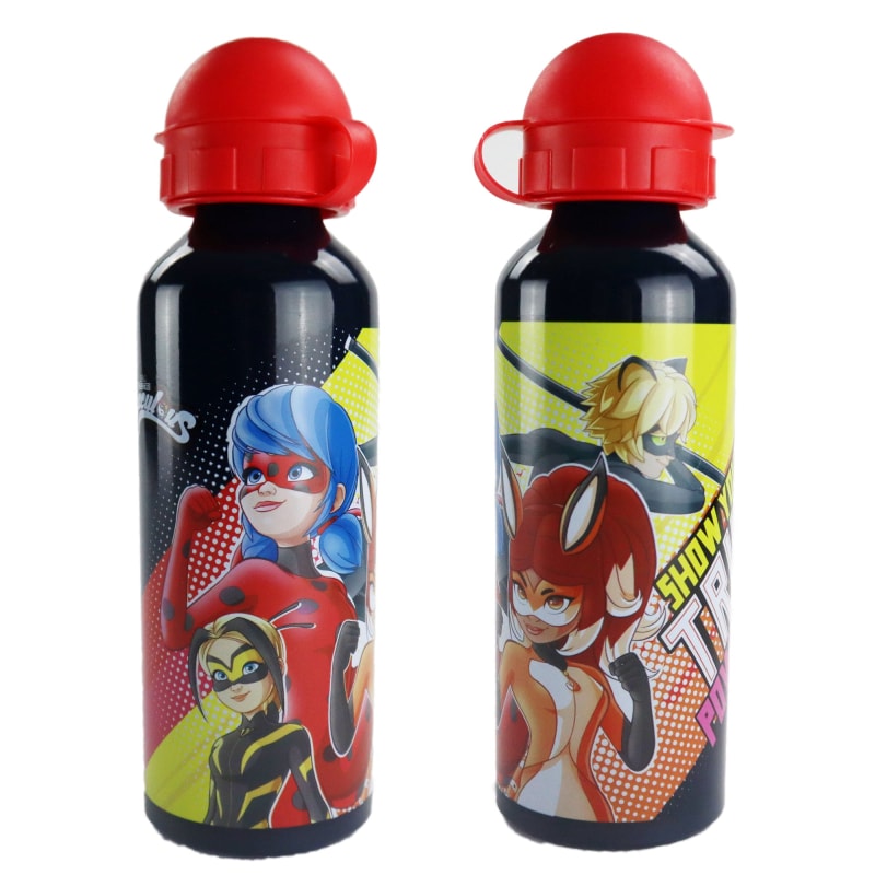 Miraculous Ladybug Alu Trinkflasche Flasche 520 ml Cat Noir - WS-Trend.de Wasserflasche