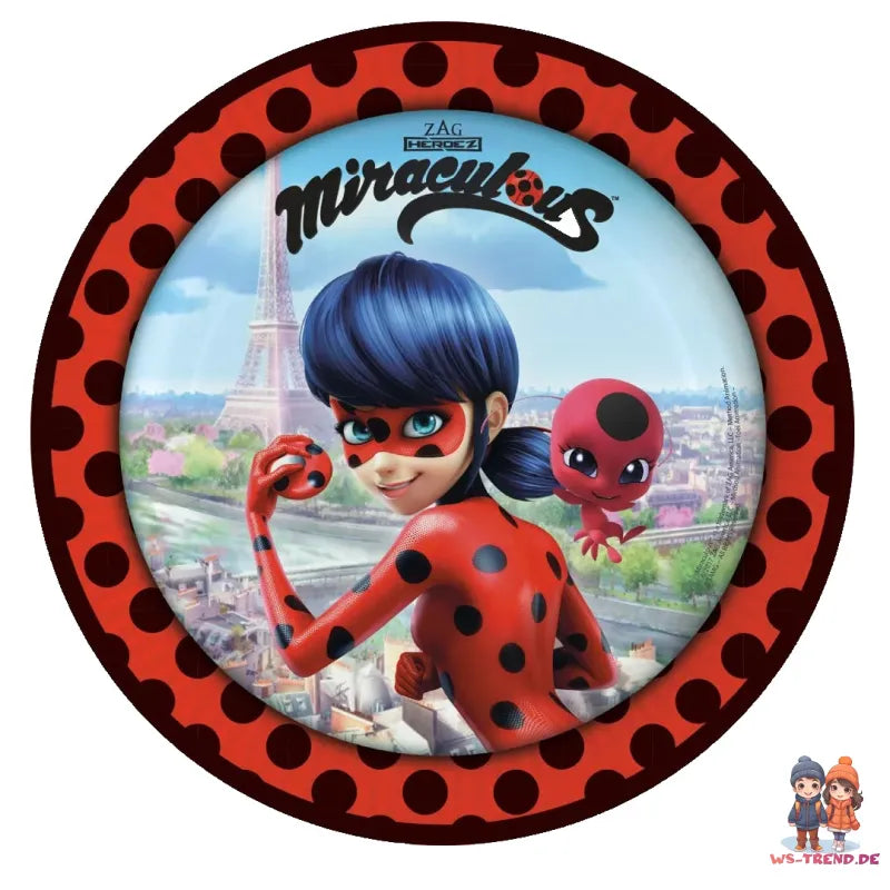Miraculous Ladybug Partyset Deko Set 36tlg. - WS-Trend.de Geburtstag 36tlg.Geschirr