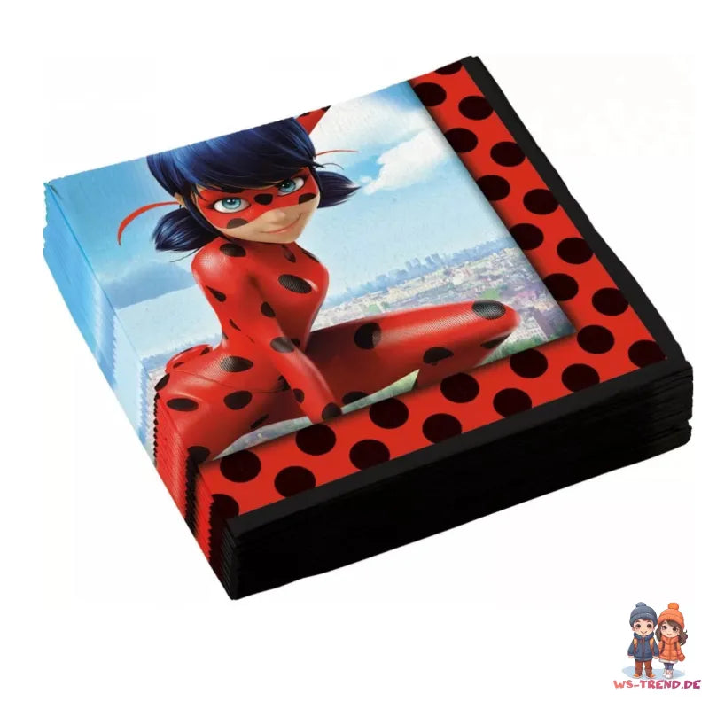 Miraculous Ladybug Partyset Deko Set 36tlg. - WS-Trend.de Geburtstag 36tlg.Geschirr