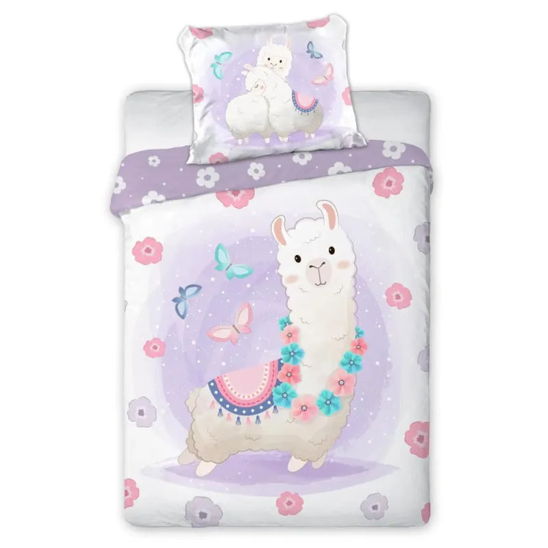 Lama Baby Bettwäsche 2tlg Set 100x135 40x60 cm 100% Baumwolle - WS-Trend.de