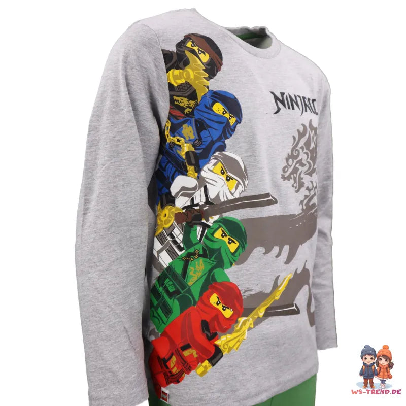 LEGO® Ninjago Kinder lang Pyjama - WS-Trend.de Jungen Schlafanzug 98 -128 Kai Jay Zane Lloyd
