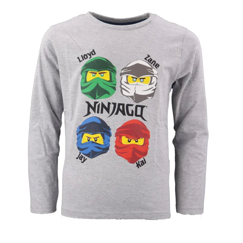 LEGO® Ninjago Kinder langarm Shirt - WS-Trend.de Nijago Kai Jay Zane Jungen Gr. 98-128 Baumwolle