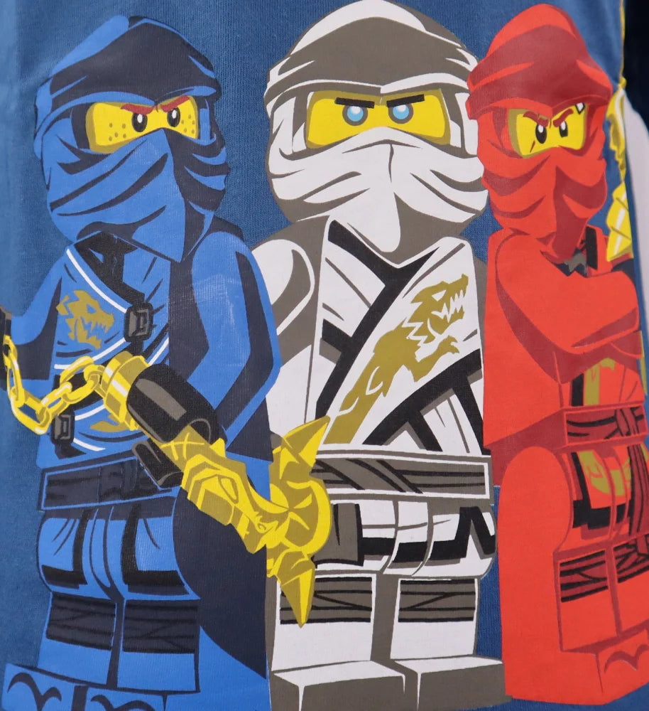 LEGO® Ninjago Kinder langarm Shirt - WS-Trend.de Nijago Kai Jay Zane Jungen Gr. 98-128 Baumwolle