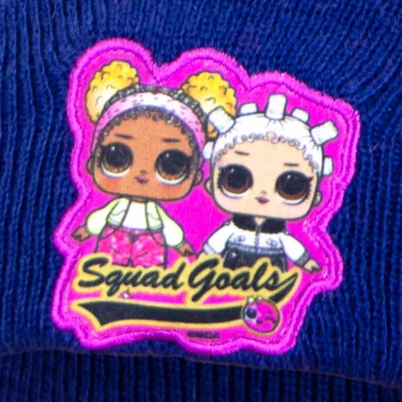 LOL Surprise - Kinder Herbst Wintermütze Bommelmütze - WS-Trend.de - Mütze - Bommel 54 Pink Blau