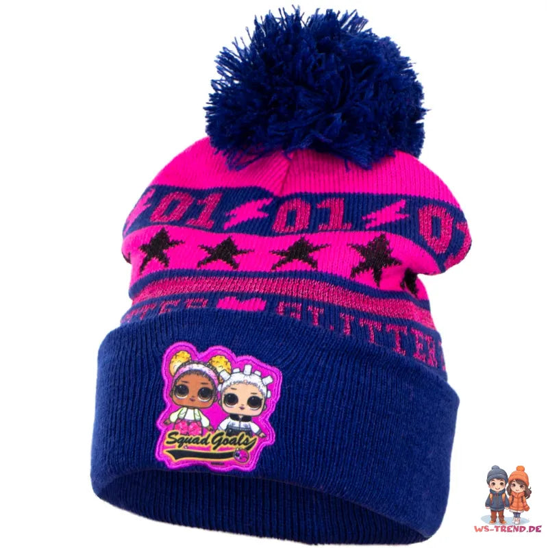 LOL Surprise Kinder Mädchen Herbst Winter Set Mütze Loopschal Loop - WS-Trend.de Tuch Gr. 54