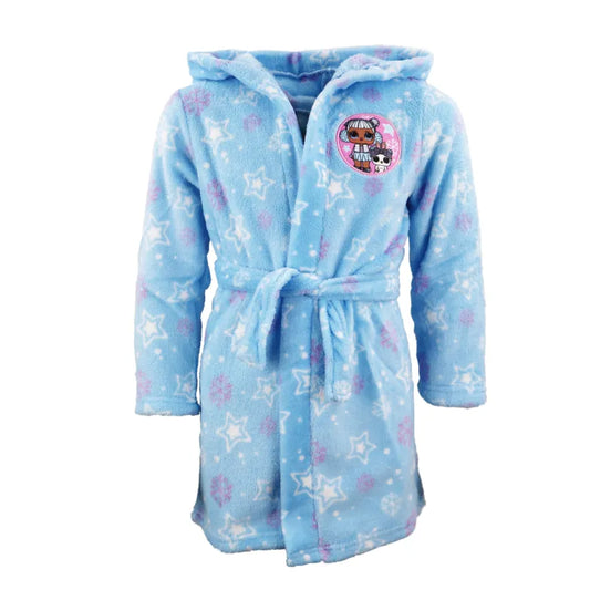 LOL Surprise Kinder Bademantel in Blau - WS-Trend.de 92 - 128 Coral Fleece Mädchen