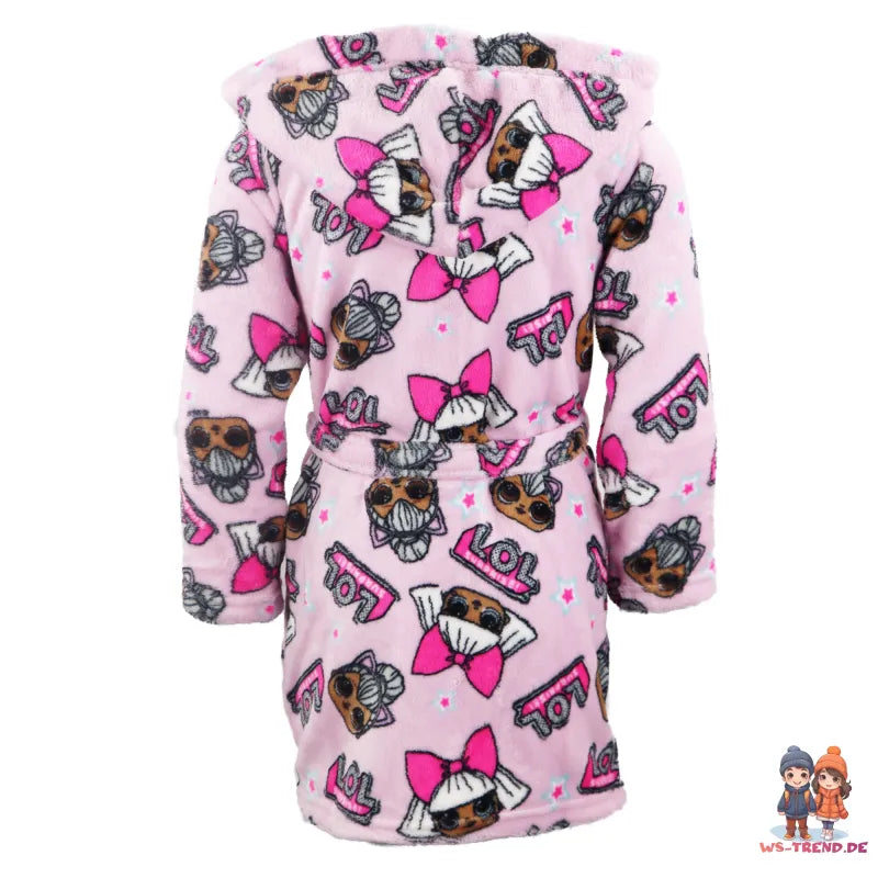 LOL Surprise Kinder Mikrofaser Bademantel in Rosa - WS-Trend.de