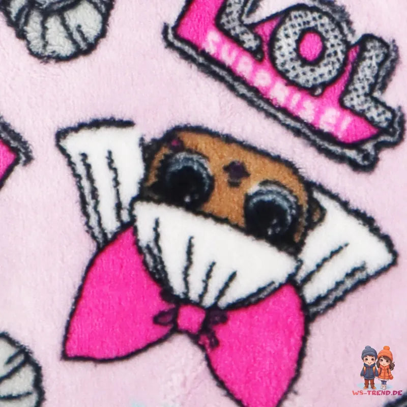 LOL Surprise Kinder Mikrofaser Bademantel in Rosa - WS-Trend.de