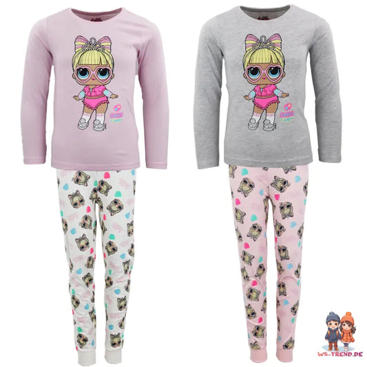 LOL Surprise Kinder Mädchen langarm Schlafanzug Pyjama - WS-Trend.de 98-128