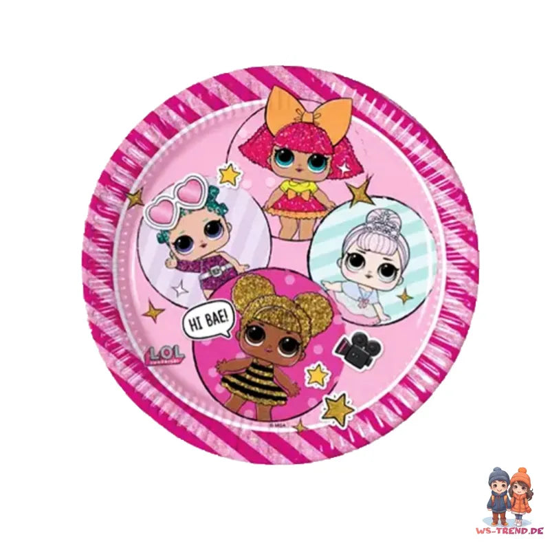 LOL Surprise Partyset Deko Set 36tlg. - WS-Trend.de Geburtstag 36tlg.Geschirr Kindergeburtstag