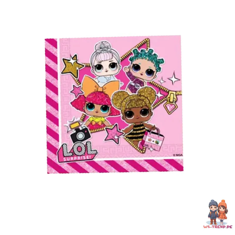 LOL Surprise Partyset Deko Set 36tlg. - WS-Trend.de Geburtstag 36tlg.Geschirr Kindergeburtstag
