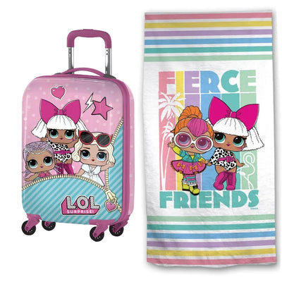 LOL Surprise Mädchen Kinder Reise Set Kinderkoffer Koffer Strandtuch - WS-Trend.de Reisekoffer