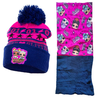 LOL Surprise Kinder Mädchen Herbst Winter Set Mütze Loopschal Loop - WS-Trend.de Tuch Gr. 54