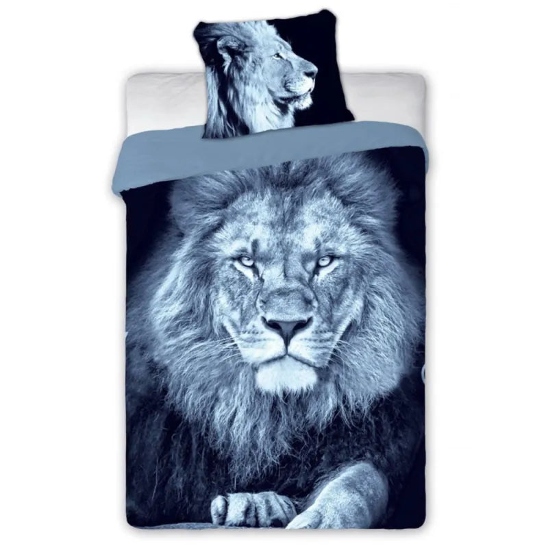 Löwen Bettwäsche 2tlg Set 135-140x200 70x90 cm 100% Baumwolle - WS-Trend.de