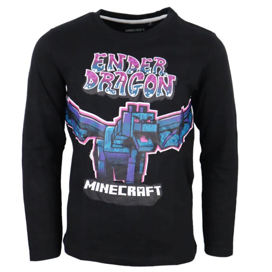 Minecraft Ender Drache Gamer Kinder langarm Shirt - WS-Trend.de Gr. 116-152 Baumwolle