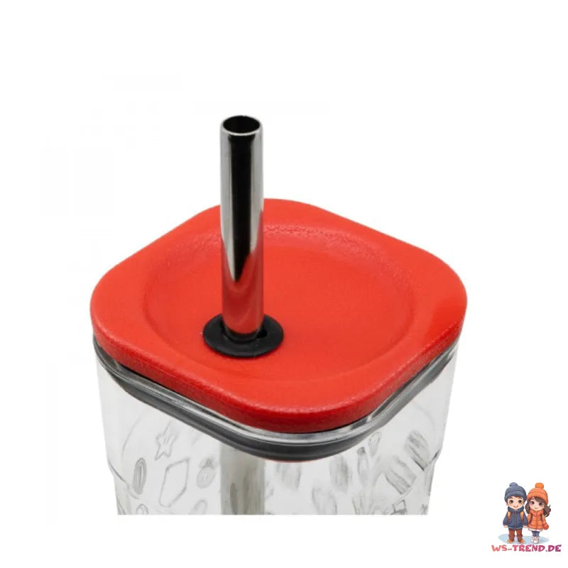 Super Mario Toad Trinkbecher Becher mit Edelstahl Trinkhalm 540 ml - WS-Trend.de