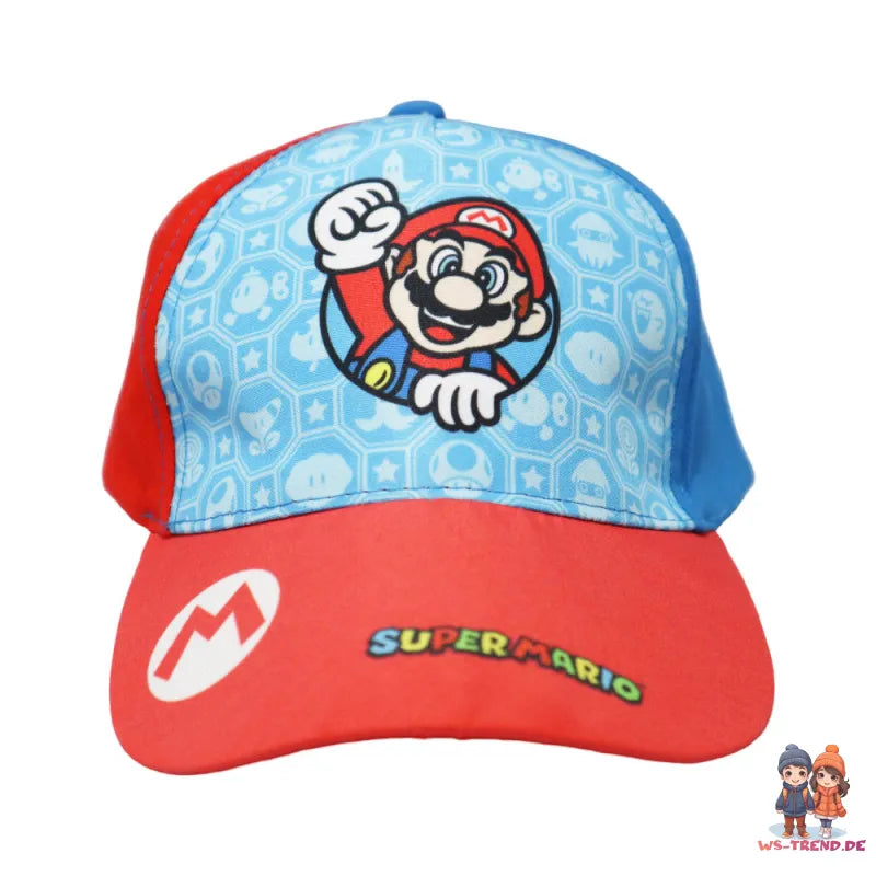 Super Mario Luigi Kinder Jungen Basecap Baseball Kappe - WS-Trend.de Mütze Gr. 52 - 54