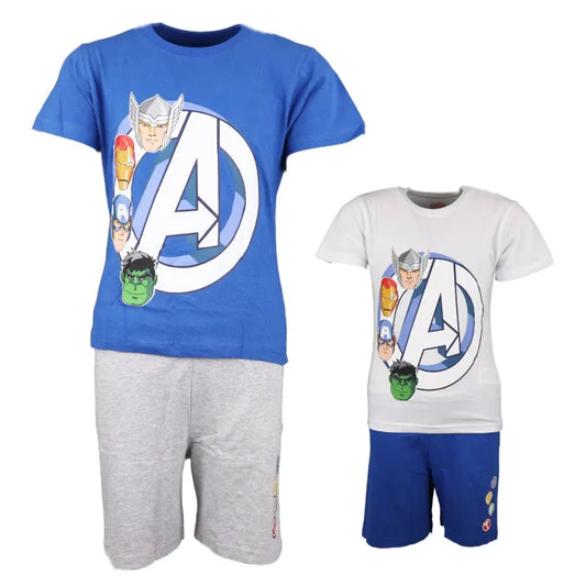 Marvel Avengers Kinder Schlafanzug Pyjama WS Trend.de kurz Sleepwear 104 134 baumwolle