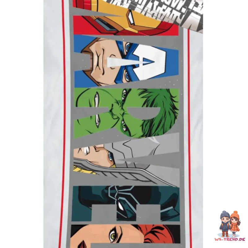 Marvel Avengers Mikrofaser Bettwäsche Set - WS-Trend.de Kinder 135-140x200 63x63 cm