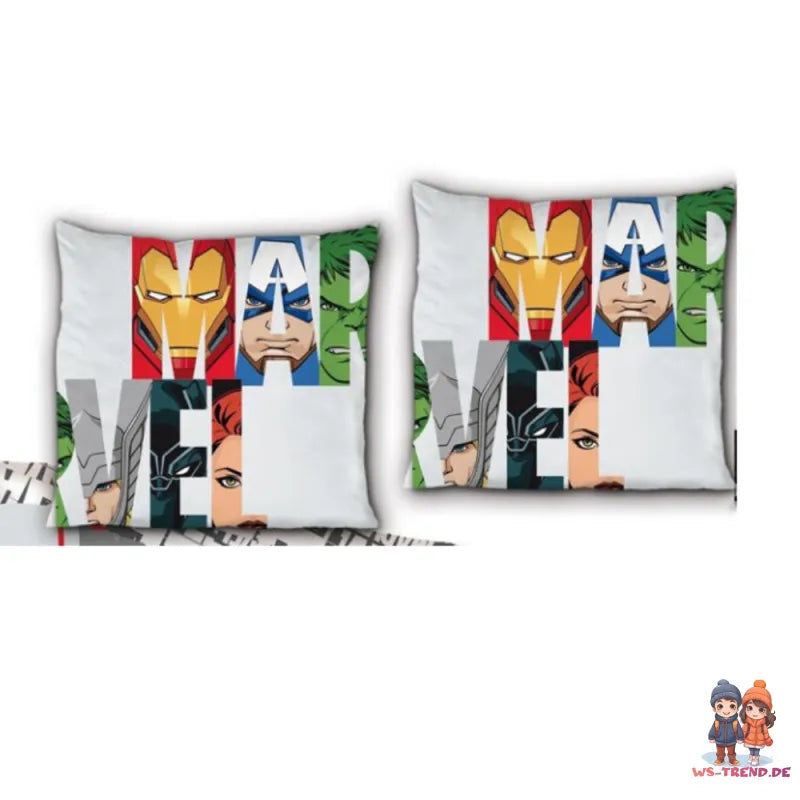 Marvel Avengers Mikrofaser Bettwäsche Set - WS-Trend.de Kinder 135-140x200 63x63 cm