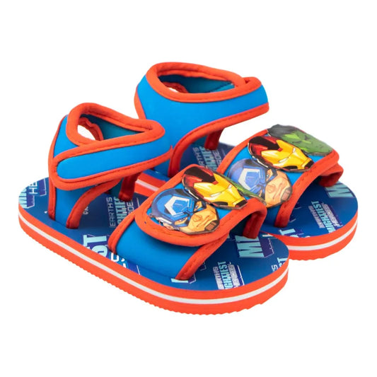 Marvel Avengers Sandalen Sommerschuhe WS Trend.de Kinder Badeschuhe Latschen Hausschuhe Klett 22 bis 28
