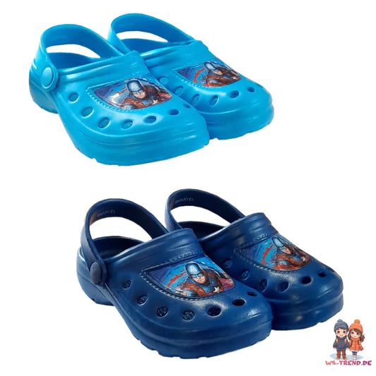 Marvel Captain America - Sandalen Clogs Badeschuhe Blau - WS-Trend.de marvel Avengers Capain Kinder Latschen Jungen