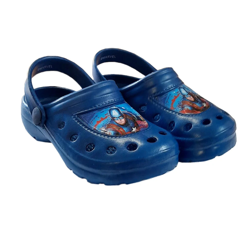 Marvel Captain America - Sandalen Clogs Badeschuhe Blau - WS-Trend.de marvel Avengers Capain Kinder Latschen Jungen