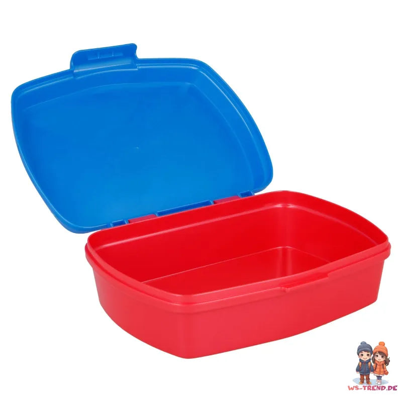 Marvel Spiderman 4 teiliges Set Lunchbox mit Trinkbecher und Besteck - WS-Trend.de Marcel Lunch - Brotdose - Trinkflasche