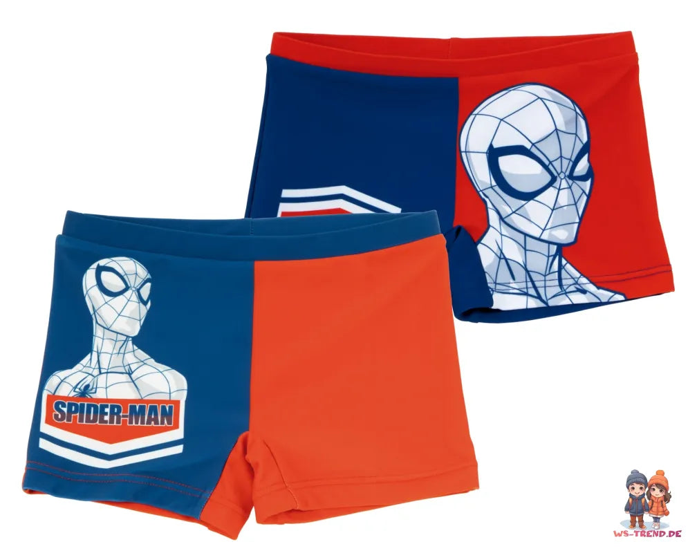 Marvel Spiderman Kinder Badehose Badeshorts - WS-Trend.de Jungen Badepants Bunt - 104 bis 128