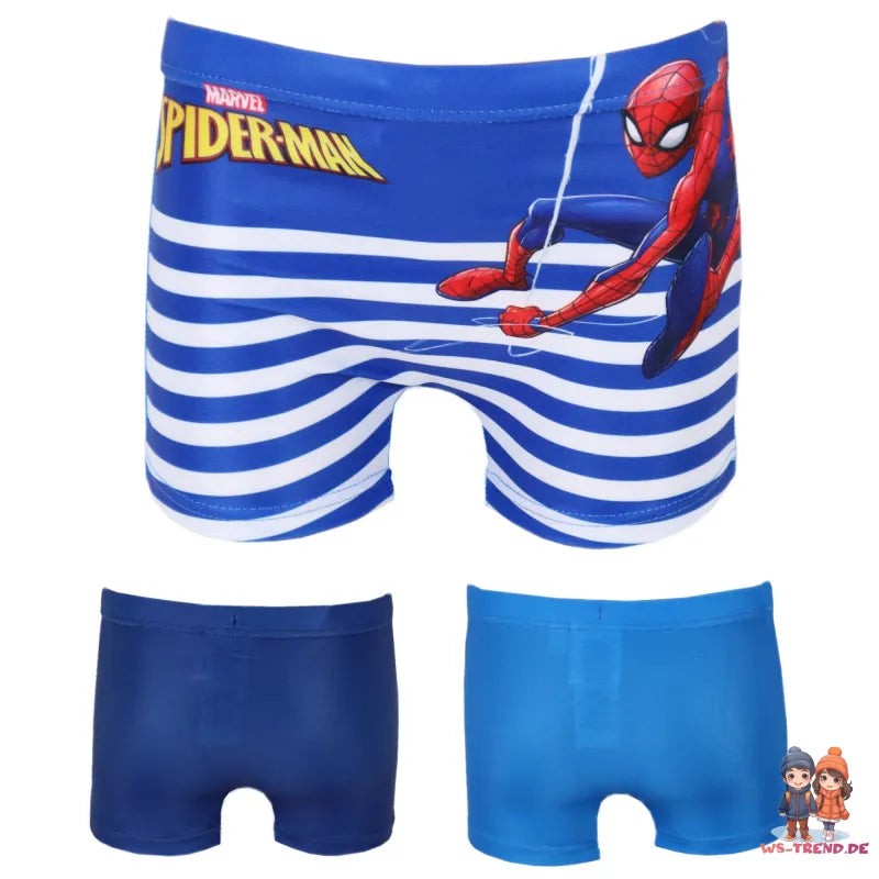 Marvel Spiderman Kinder Badehose Badeshorts - WS-Trend.de Jungen bademode - 98 bis 128