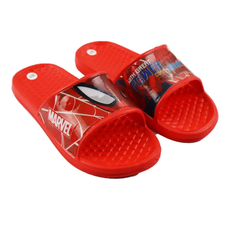Marvel Spiderman Kinder Badelatschen Sandalen - WS-Trend.de Schuhe Rot Grau Gr. 24 bis 32Machen Sie Ihren kleinen Superhelden eine Freude