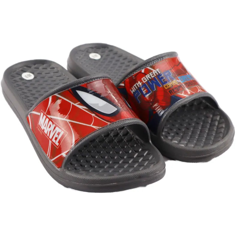 Marvel Spiderman Kinder Badelatschen Sandalen - WS-Trend.de Schuhe Rot Grau Gr. 24 bis 32Machen Sie Ihren kleinen Superhelden eine Freude