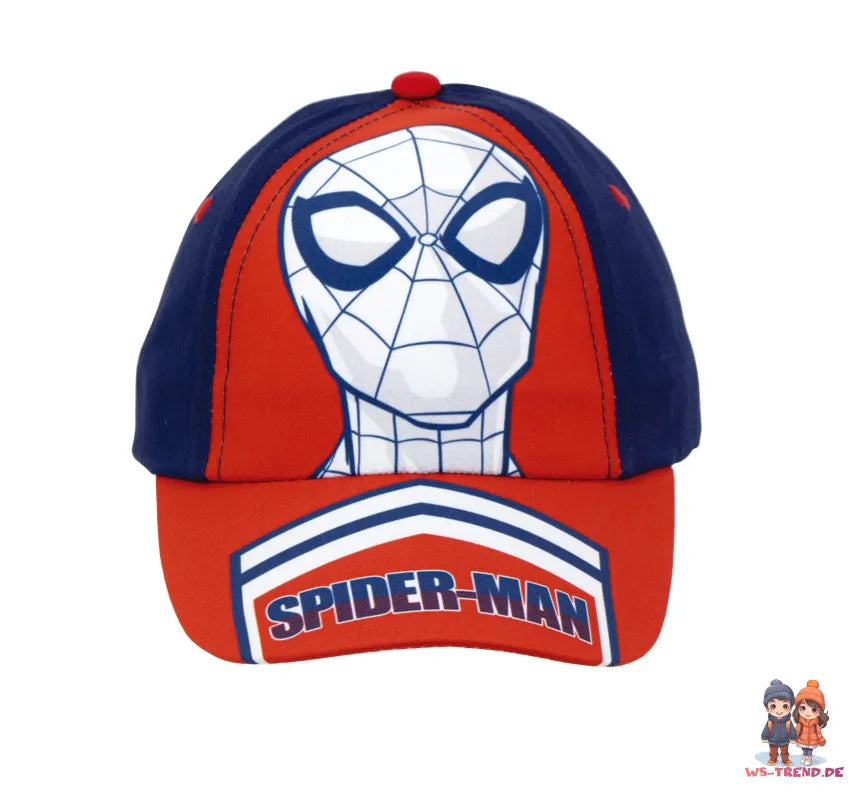 Marvel Spiderman - Kinder Baseball Kappe Basecap - WS-Trend.de Mütze Hut Jungen 52/54