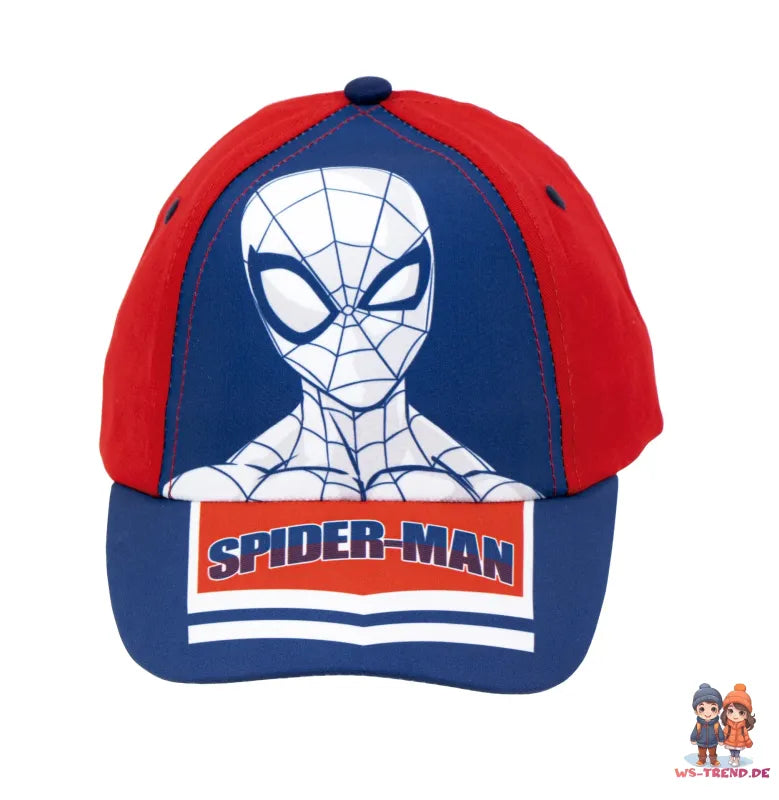 Marvel Spiderman - Kinder Baseball Kappe Basecap - WS-Trend.de Mütze Hut Jungen 52/54