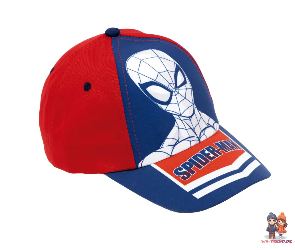 Marvel Spiderman - Kinder Baseball Kappe Basecap - WS-Trend.de Mütze Hut Jungen 52/54