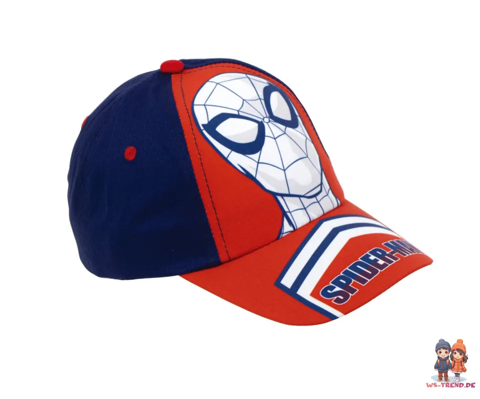Marvel Spiderman - Kinder Baseball Kappe Basecap - WS-Trend.de Mütze Hut Jungen 52/54
