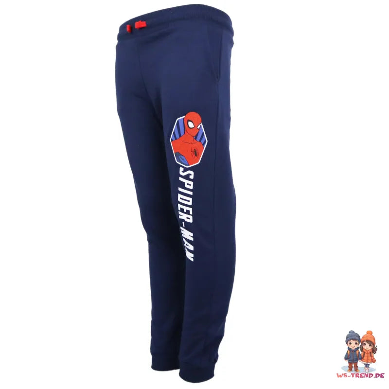 Marvel Spiderman Kinder Jogginghose - WS-Trend.de Jungen Sporthose Hose 104-134 Blau Grau