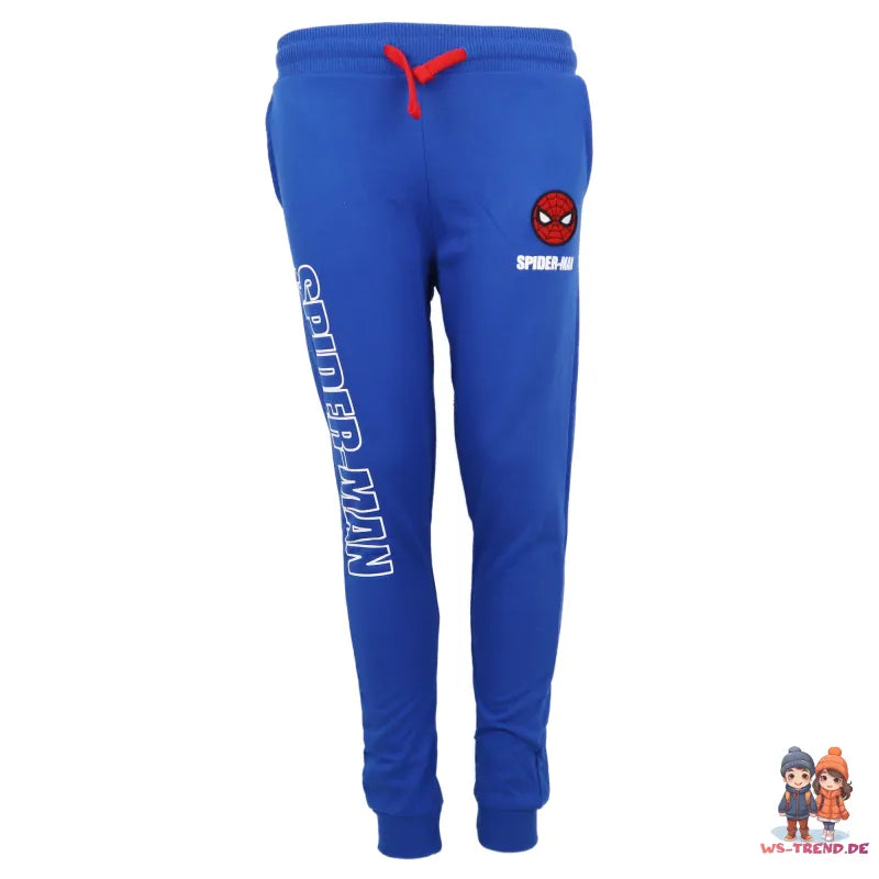 Marvel Spiderman Kinder Jogginghose - WS-Trend.de Jungen Sporthose Hose 104-134 Blau Grau