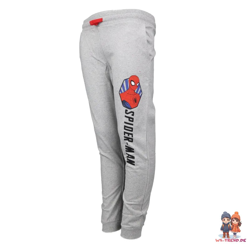 Marvel Spiderman Kinder Jogginghose - WS-Trend.de Jungen Sporthose Hose 104-134 Blau Grau