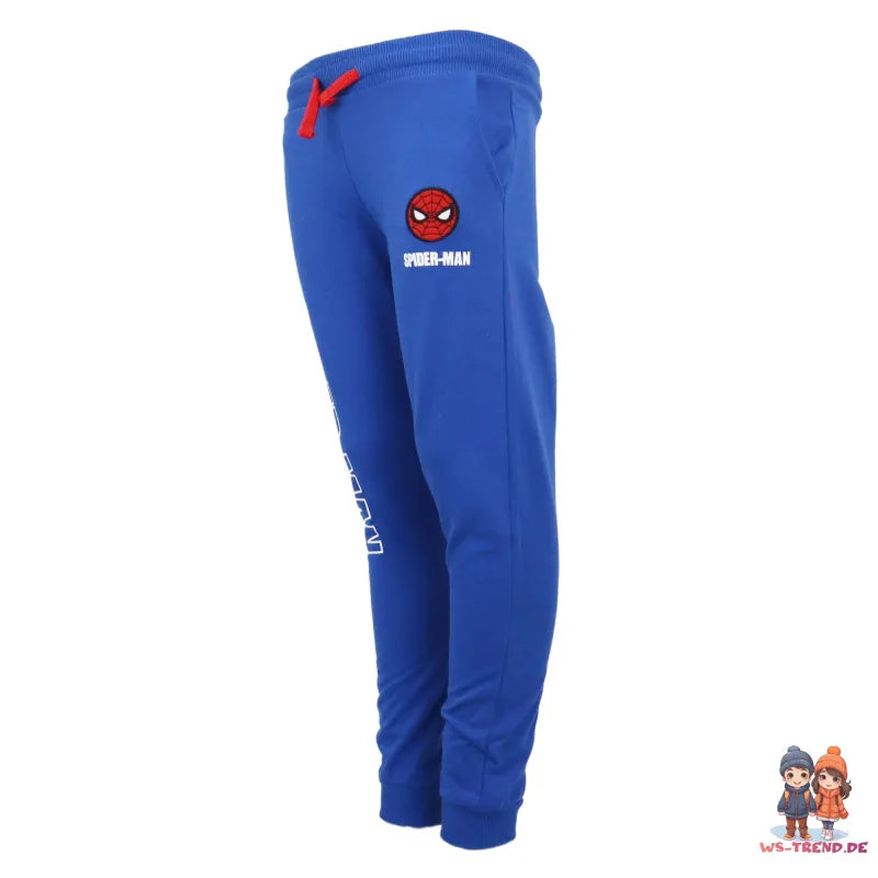 Marvel Spiderman Kinder Jogginghose - WS-Trend.de Jungen Sporthose Hose 104-134 Blau Grau