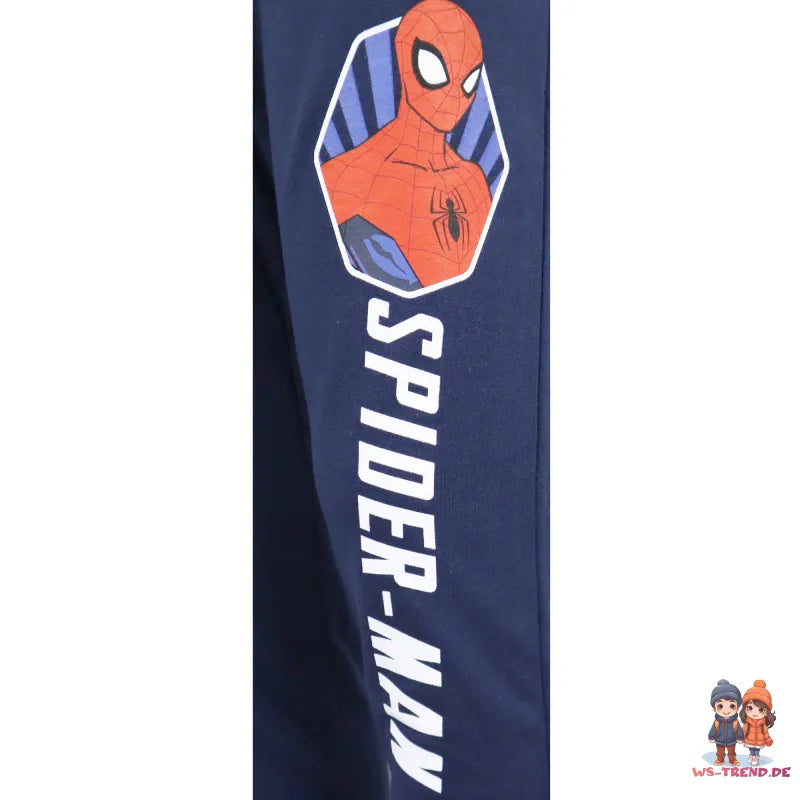 Marvel Spiderman Kinder Jogginghose - WS-Trend.de Jungen Sporthose Hose 104-134 Blau Grau
