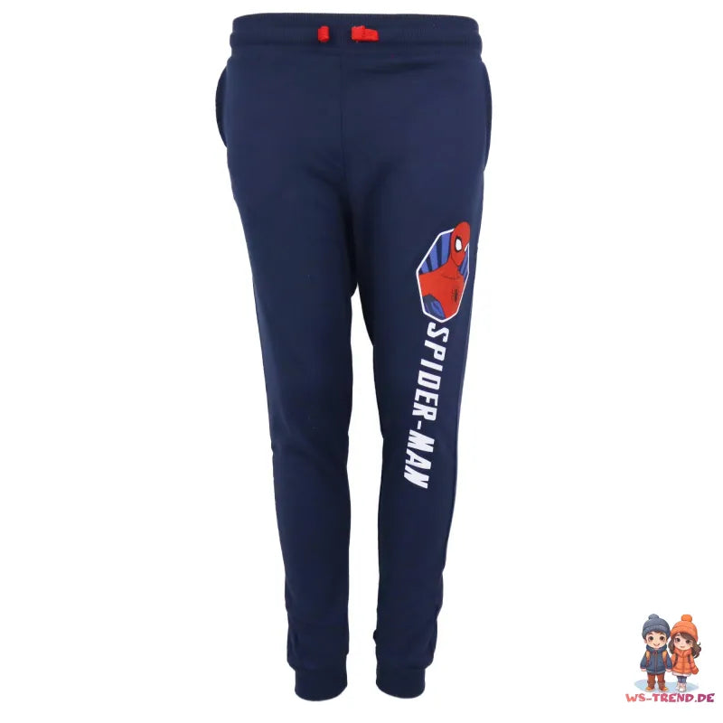Marvel Spiderman Kinder Jogginghose - WS-Trend.de Jungen Sporthose Hose 104-134 Blau Grau