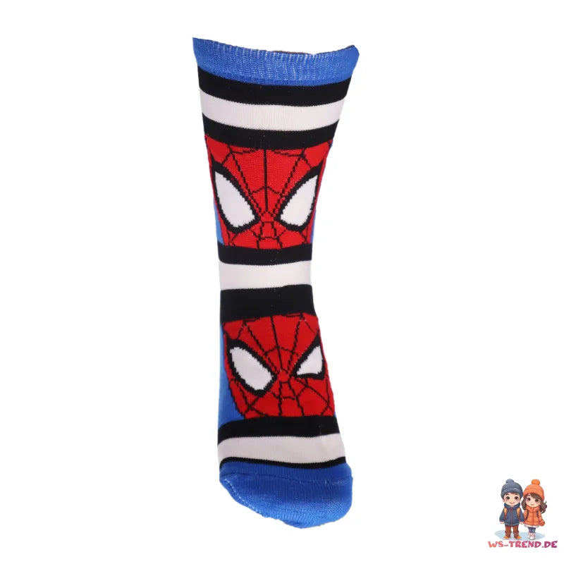 Marvel Spiderman lange Kinder Socken 2er Pack - WS-Trend.de Sneaker Gr. 23 bis 34 für Jungen