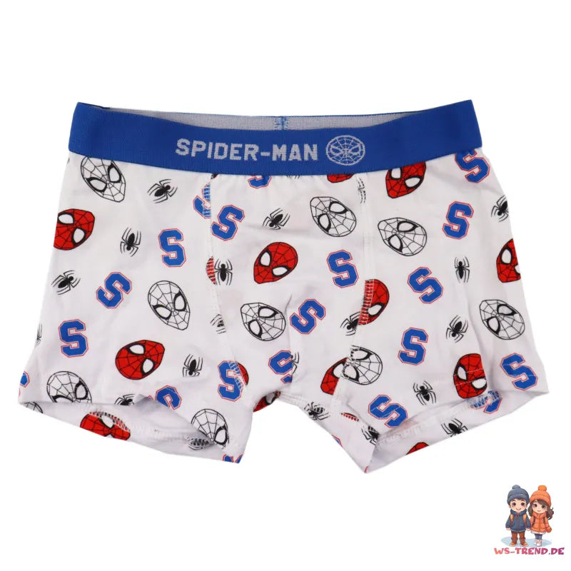 Marvel Spiderman Unterhose Boxershorts 2er Pack - WS-Trend.de Kinder Jungen Gr. 104-134